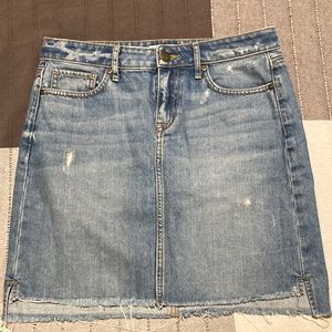 Loft High Waisted Jean Skirt